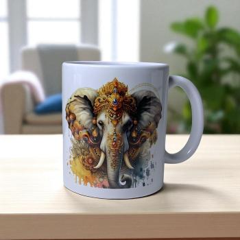 Keramiktasse Elefant Design Nr. 2 Kaffeebecher Teetasse Kaffeetasse - Artikel Nr. 1100084